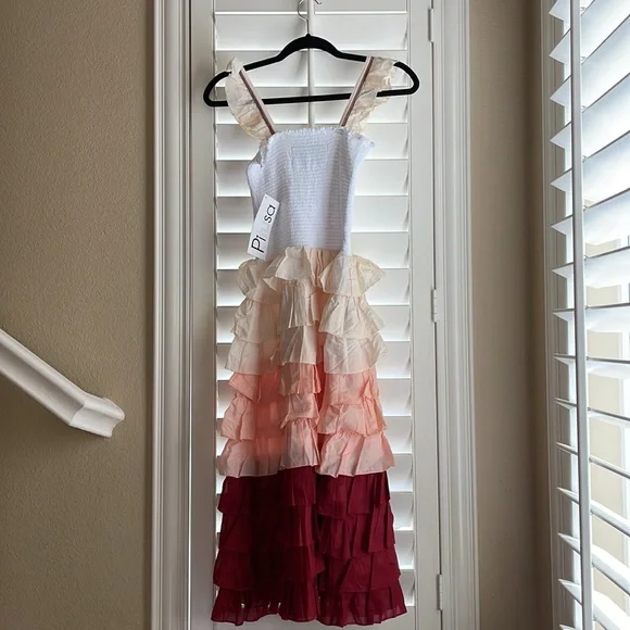 BRAND NEW Pitusa Ruffle Smocking Cotton Dress - Picture 7 of 10